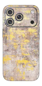 Distressed Yellow - Mobile 3D Textured Skins (Abstract Series) design